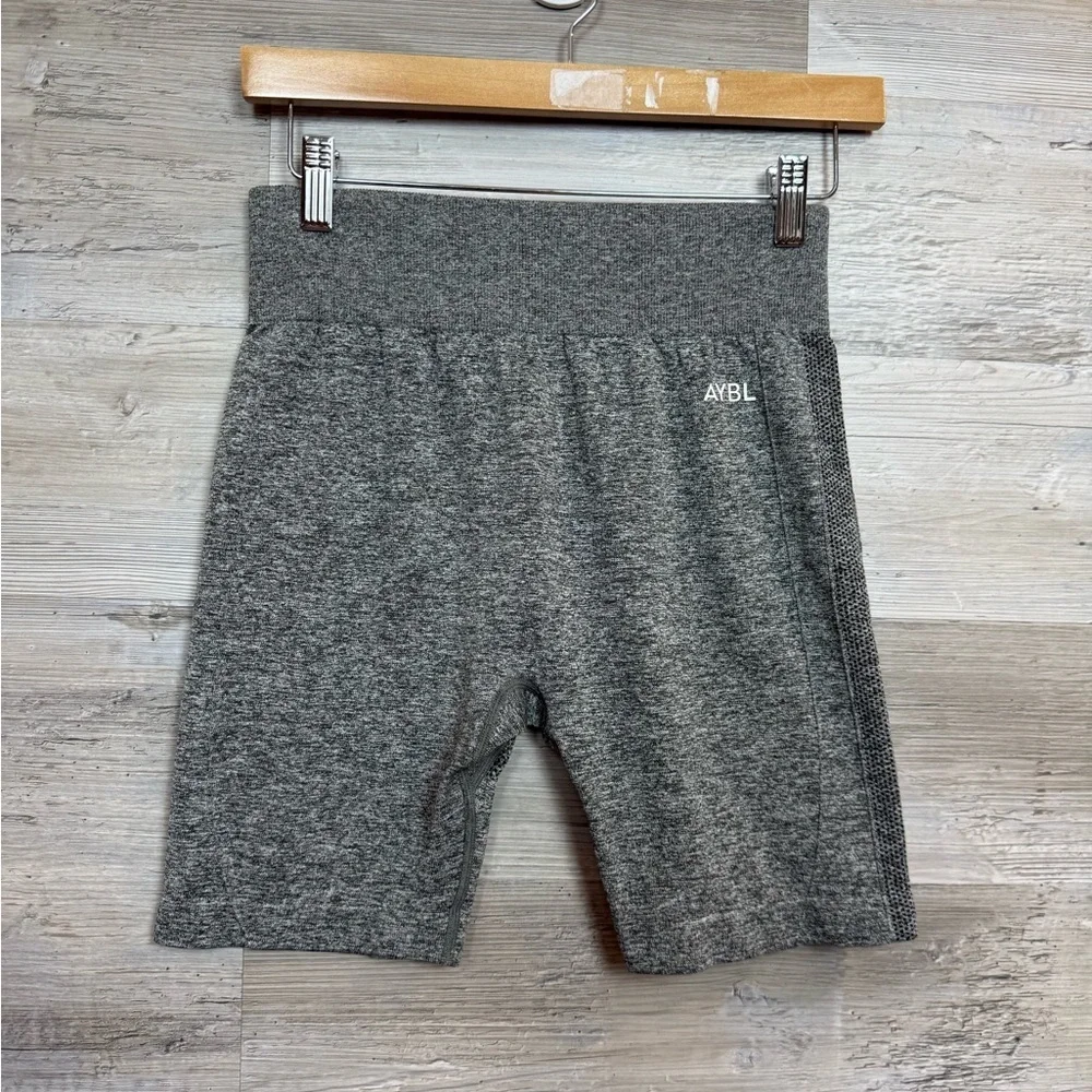 AYBL Empower Seamless Shorts - Black Marl - Size Large - Picture 14 of 14
